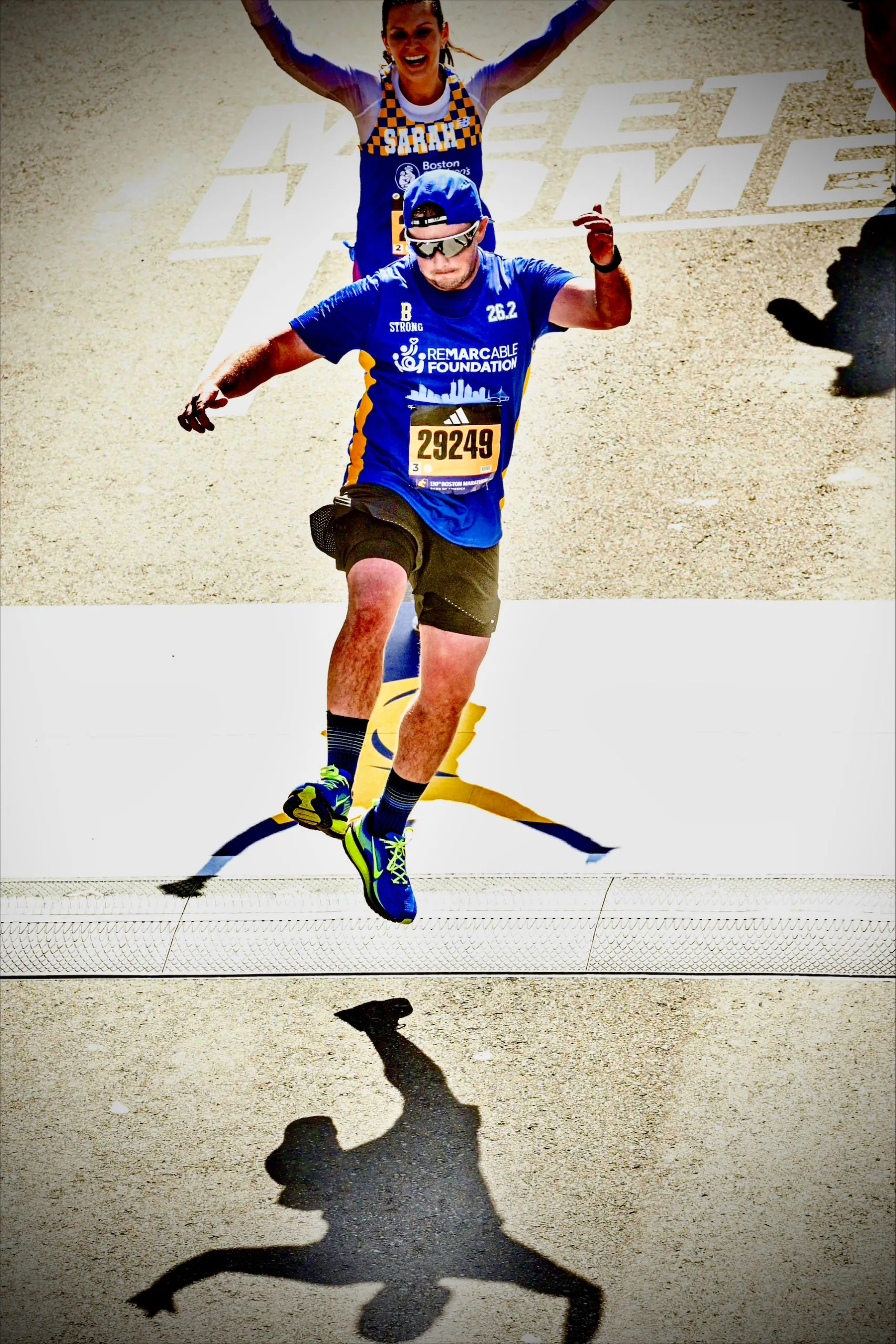 Team ReM.A.R.C.able runners after their 2026 Boston Marathon fundraising run
