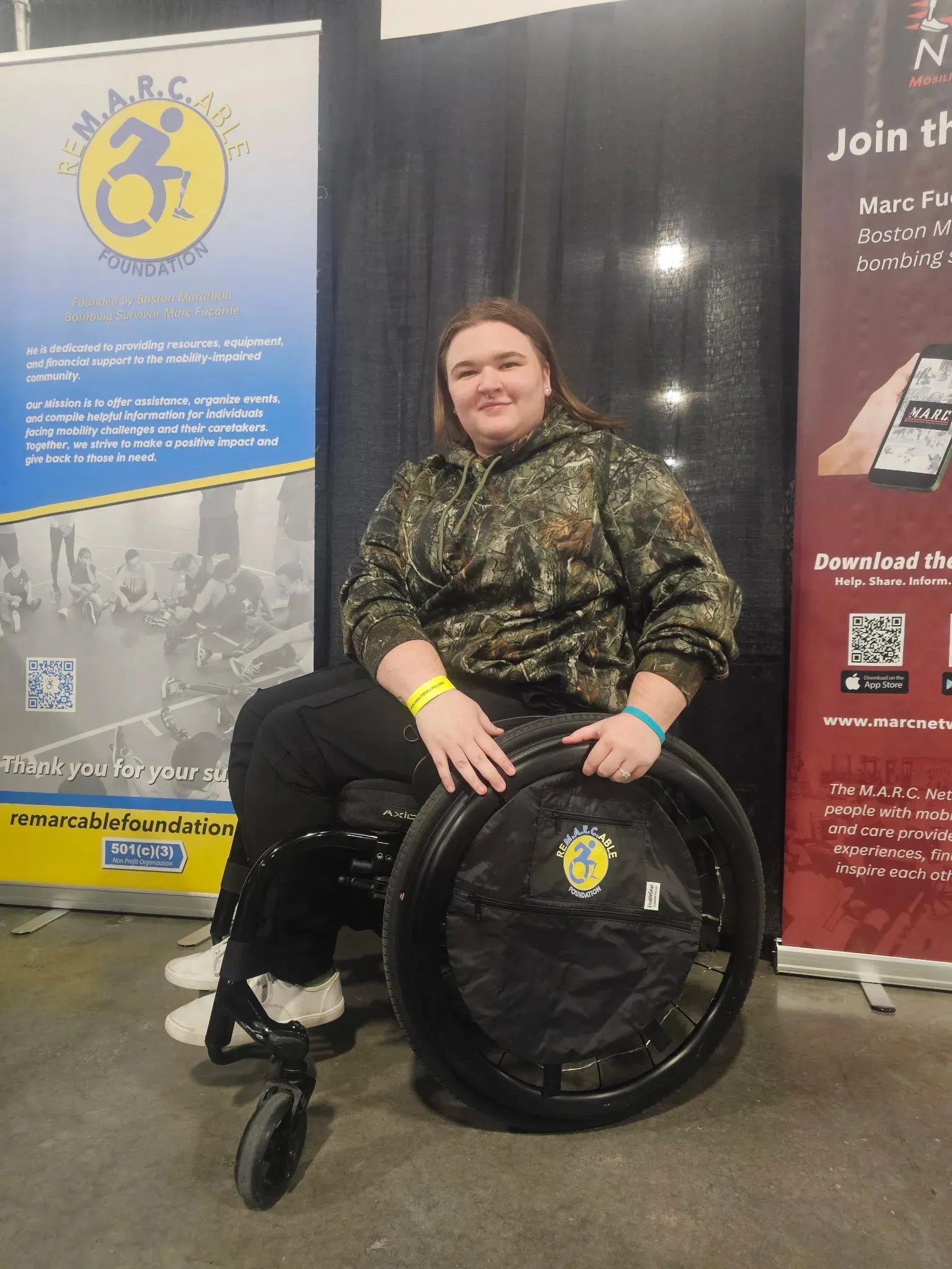 The ReM.A.R.C.able Foundation team at an Abilities Expo booth