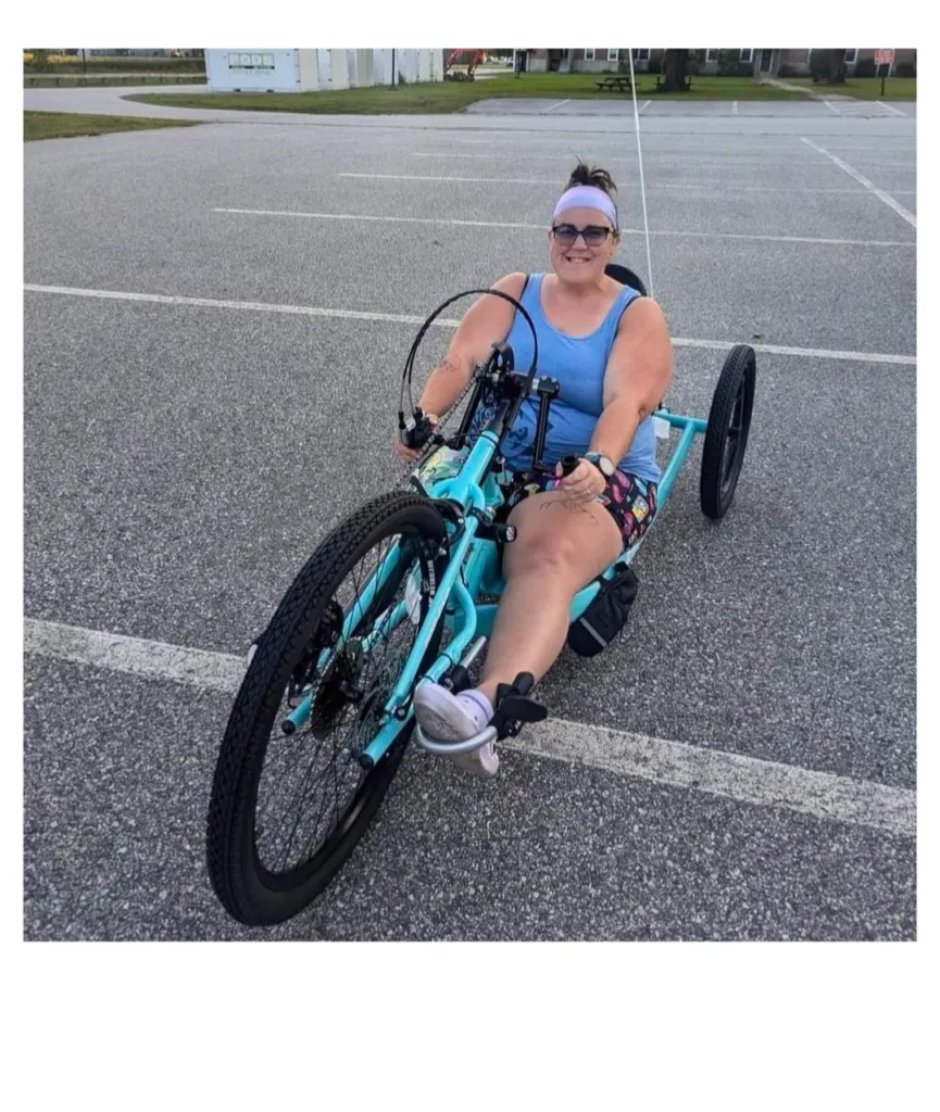 LJ Shurpik with her new handcycle