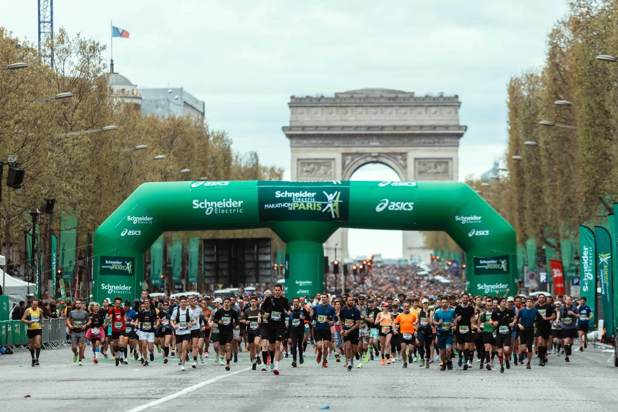 Team ReM.A.R.C.able runners at the Paris Marathon, where Paris Marathon fundraising reached ,465